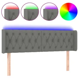 zaglowek-do-lozka-z-led-ciemnoszary-147x16x78-88-cm-tkanina