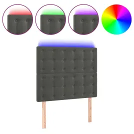 zaglowek-do-lozka-z-led-ciemnoszary-90x5x118-128-cm-aksamit