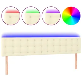 zaglowek-do-lozka-z-led-kremowy-200x5x78-88cm-sztuczna-skora