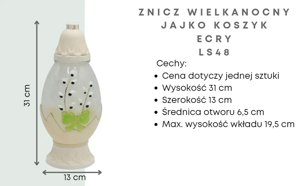 znicz-jajko-ecry-bazie-wielkanoc-zielona-kokardka-ls48