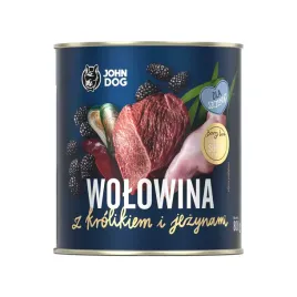 karma-dla-szczeniat-psow-john-dog-berry-junior-krolik-wolowina-jezyny-800g