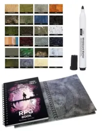 ksiega-rpg-a4-mata-zmywalna-siatka-heksagonalna