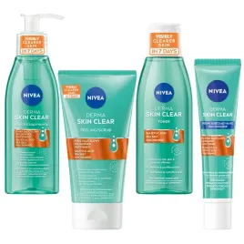 nivea-derma-skin-clear-zel-do-mycia-twarzy-tonik-peeling-40ml-150ml