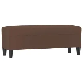 lawka-brazowa-100x35x41-cm-tapicerowana-sztuczna-skora