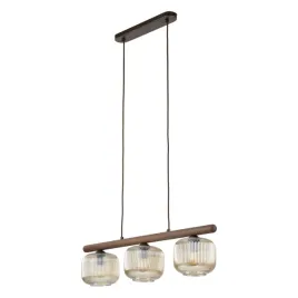 lampa-wiszaca-salvia-brazowa-3xe14-drewniane-klasyczne-oswietlenie-salonu