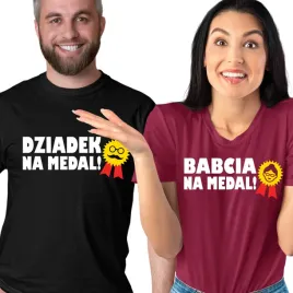 zestaw-koszulek-prezent-babcia-dziadek-na-medal