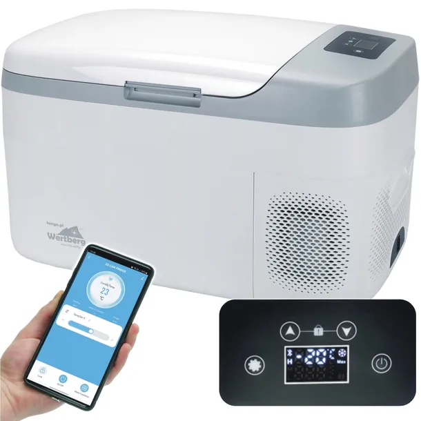 lodówka zamrażarka -20°C 12V/24V230V bluetooth Tuya samochodowa sprężarkowa