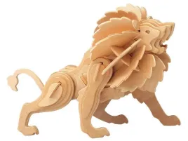 lew-skladanka-drewniana-puzzle-3d-m028