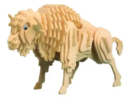 bizon-skladanka-drewniana-puzzle-3d-m027