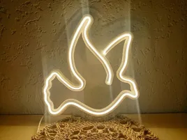 dekoracja-chrzest-komunia-neon-podswietlany-golab