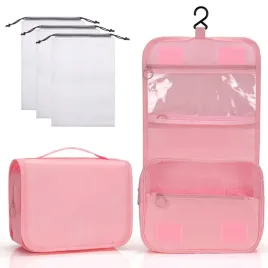 zivacate-kosmetyczka-wiszaca-wodoodporna-z-foldable-organizer-rozowa
