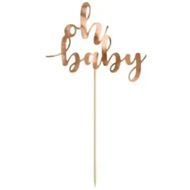 topper-papierowy-oh-baby-rozowy-zloty-partydeco-25-cm