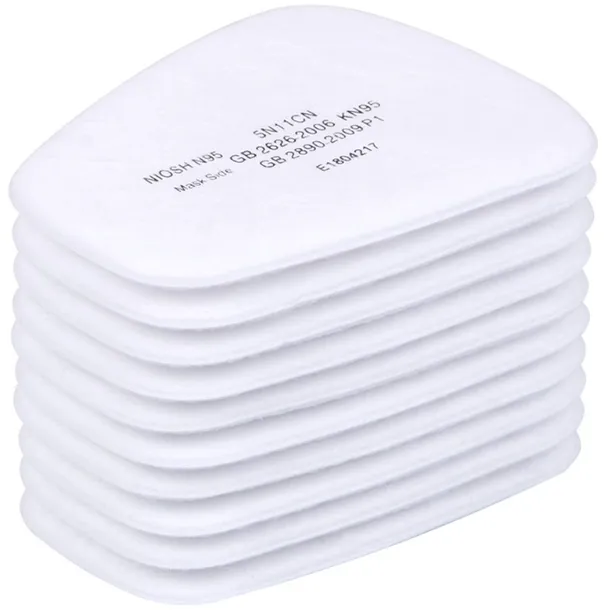 10x FILTRY WYMIENNE BAWEŁNIANE DO MASKI 3M 6800 PÓŁMASKI 6200 410 MJ-4006