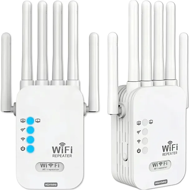 WZMACNIACZ SYGNAŁU Wi-Fi REPEATER DUŻA MOC 300Mb/s - 6 x ANTENA Koanni