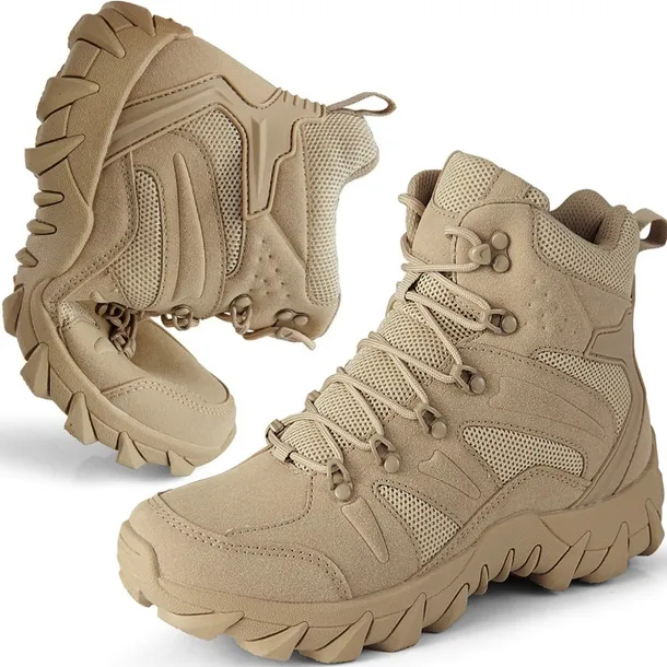 BUTY SKÓRZANE TAKTYCZNE WOJSKOWE WODOODPORNE TREKKINGOWE Koanni