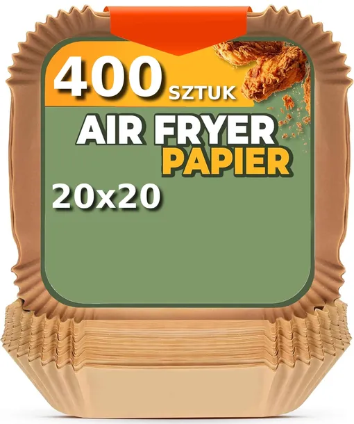 400X WKŁAD AIR FRYER PAPIER WKŁADY PAPIEROWE DO FRYTKOWNICY ATESTOWANE