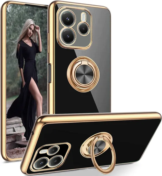 ETUI GLAMOUR FLEXI RING DO XIAOMI REDMI NOTE 14 5G +SZKŁO