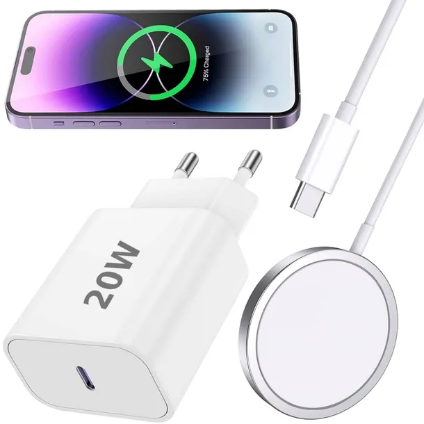 ŁADOWARKA BEZPRZEWODOWA do Magsafe IPHONE 11 12 13 14 15 16 17 pro max