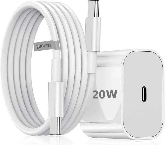 ZESTAW SZYBKA ŁADOWARKA SIECIOWA PD 20W + KABEL USB-C- PD 200cm Koanni