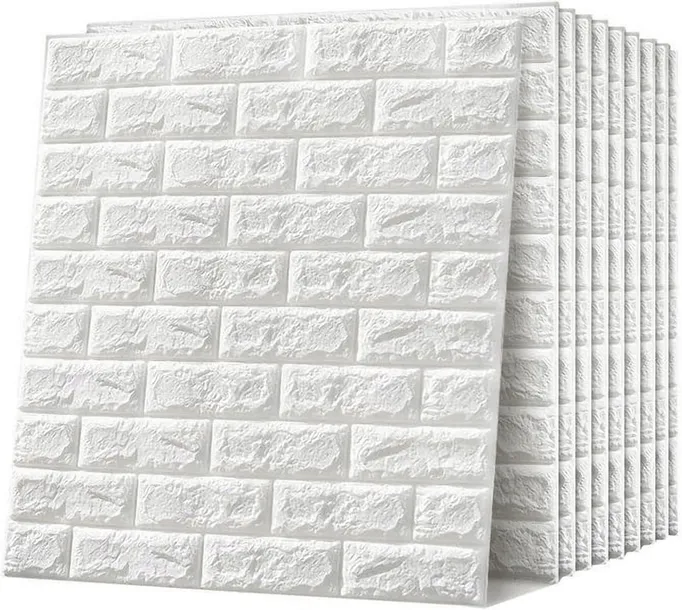 20x PANELE 3D ŚCIENNE SAMOPRZYLEPNE CEGŁA TAPETA 77 x 70cm PIANKA XPE