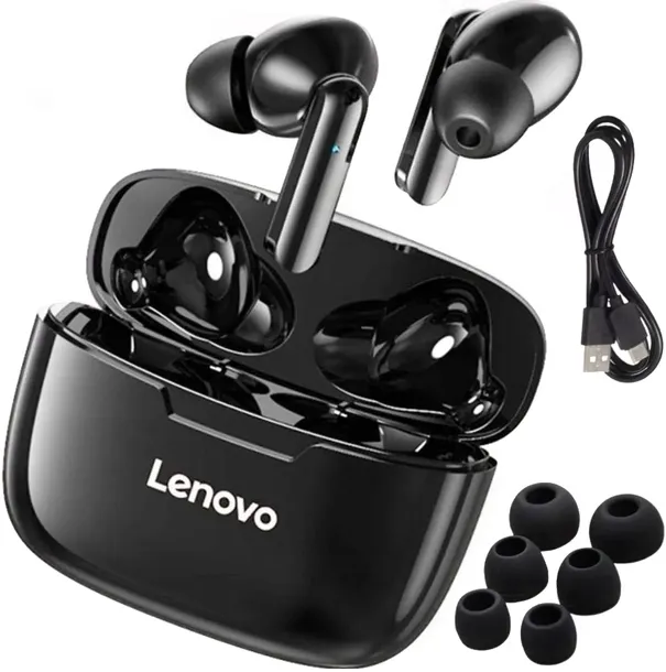 SŁUCHAWKI BEZPRZEWODOWE LENOVO XT90 WODOODPORNE + POWERBANK