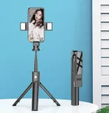 kijek-do-selfie-tripod-statyw-pilot-bluetooth-led-stan-nowy-rodzaj-selfie-stick