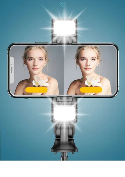 kijek-do-selfie-tripod-statyw-pilot-bluetooth-led-stan-nowy-stan-opakowania-oryginalne