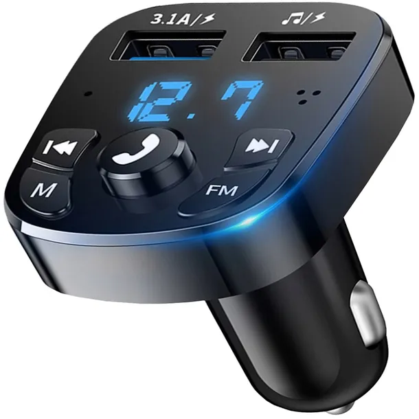 TRANSMITER FM BLUETOOTH ŁADOWARKA USB 3.1A QC 3.0 Koanni