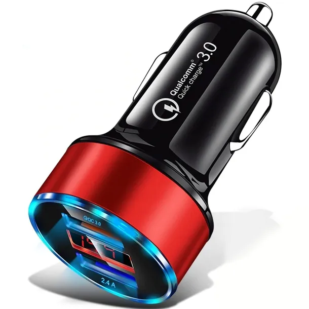 SZYBKA 3.1A SAMOCHODOWA ŁADOWARKA LED QUICK CHARGE 3.0 Koanni