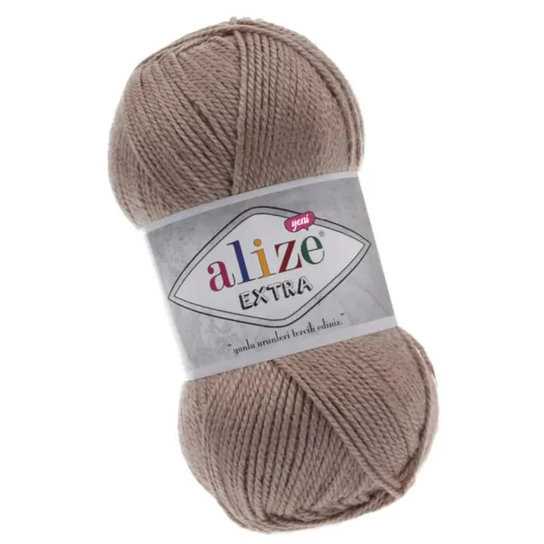 Włóczka Alize Extra - 167 Ciemny Beżowy