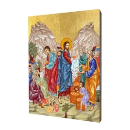 ikona-religijna-ze-scena-cudu-rozmnozenia-chleba-format-30x40-cm