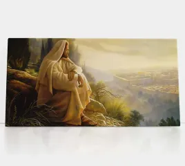 jezus-patrzacy-na-jerozolime-obraz-religijny-na-plotnie-format-30x70-cm