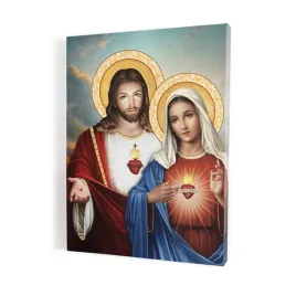 obraz-na-plotnie-serce-jezusa-i-serce-maryi-format-30x40-cm