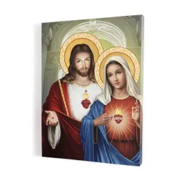 obraz-na-plotnie-serce-jezusa-i-serce-maryi-format-30x40-cm