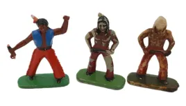 stare-kolekcjonerskie-figurki-indianie-indianin-prl