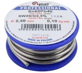 cyna-lutownicza-cynel-100g-25mm