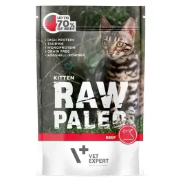 vetexpert-raw-paleo-cat-kitten-beef-100g