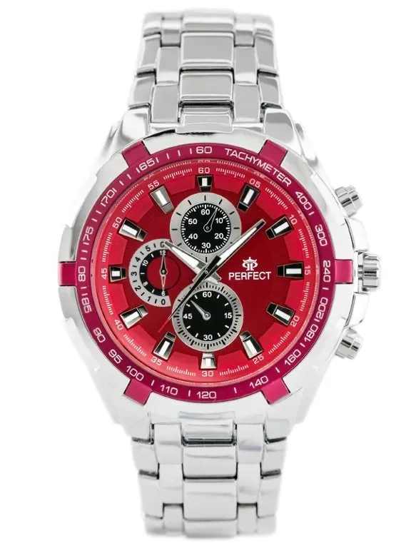 zegarek-meski-perfect-milton-silver-red