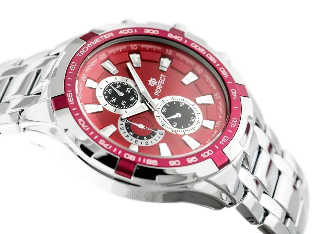 zegarek-meski-perfect-milton-silver-red