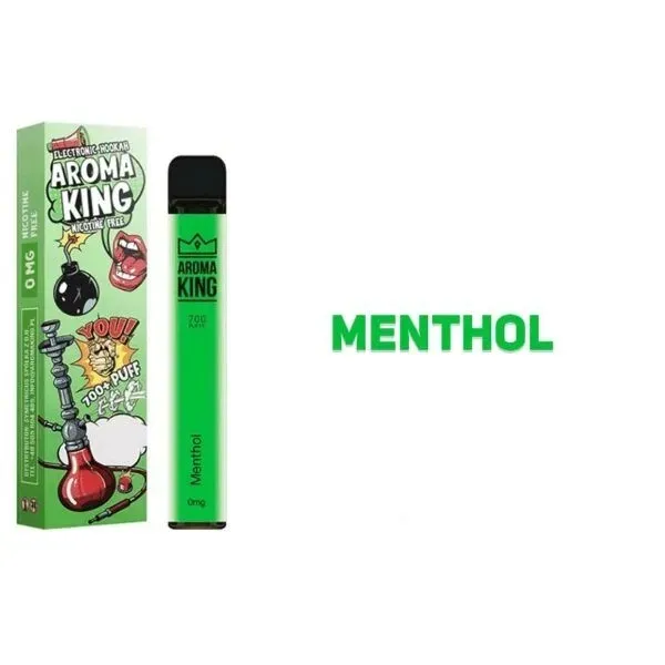 elfbar nachfüll pod läuft aus AROMA KING HOOKAH – MENTHOL 700+ jednorazowy BEZNIKOTYNOWY – 136342449