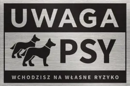 tabliczka-uwaga-psy-wlasne-ryzyko-30x20-cm