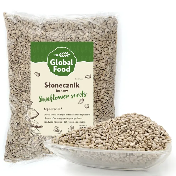 SŁONECZNIK ŁUSKANY Ziarno 1kg (1000g)