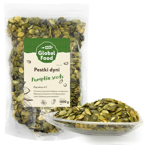 PESTKI DYNI ŁUSKANE ŁUSZCZONE 1kg (1000g) NATURALNE