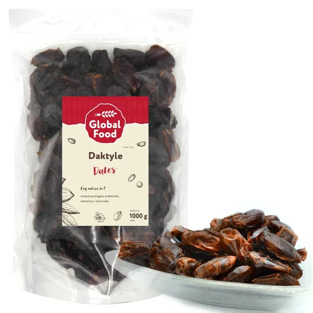 DAKTYLE SUSZONE BEZ PESTEK 1kg (1000g) NATURALNE