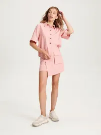 rozowa-koszula-z-krotkim-rekawem-reserved-xs