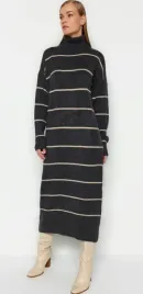 szara-sukienka-z-dlugim-rekawem-trendyol-l