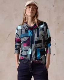 wielokolorowa-bluza-z-duzym-kolnierzem-cecil-m