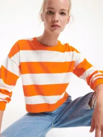 pomaranczowo-biala-bluzka-z-dlugim-rekawem-reserved-s