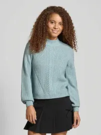 turkusowy-sweter-z-dlugim-rekawem-only-l