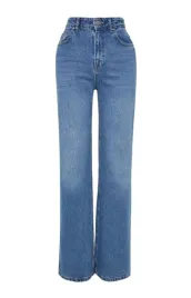 niebieskie-bawelniane-jeansy-trendyol-m